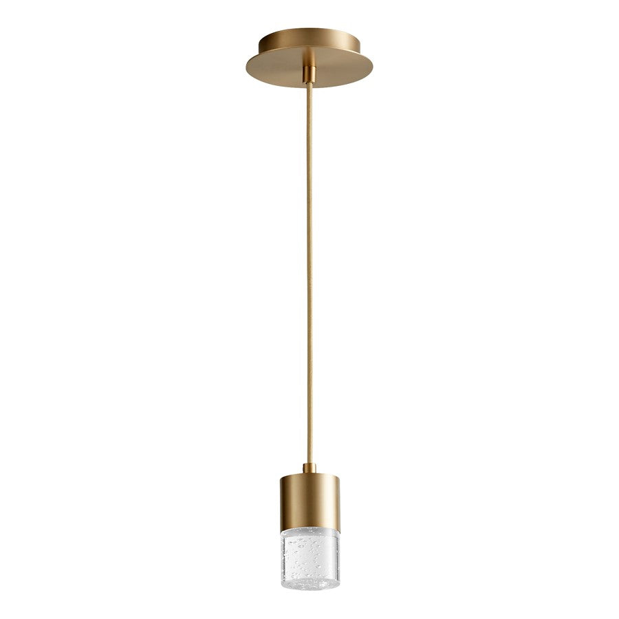 Oxygen Lighting Spirit 5" Pendant 4000K, Aged Brass - 3-68-4040