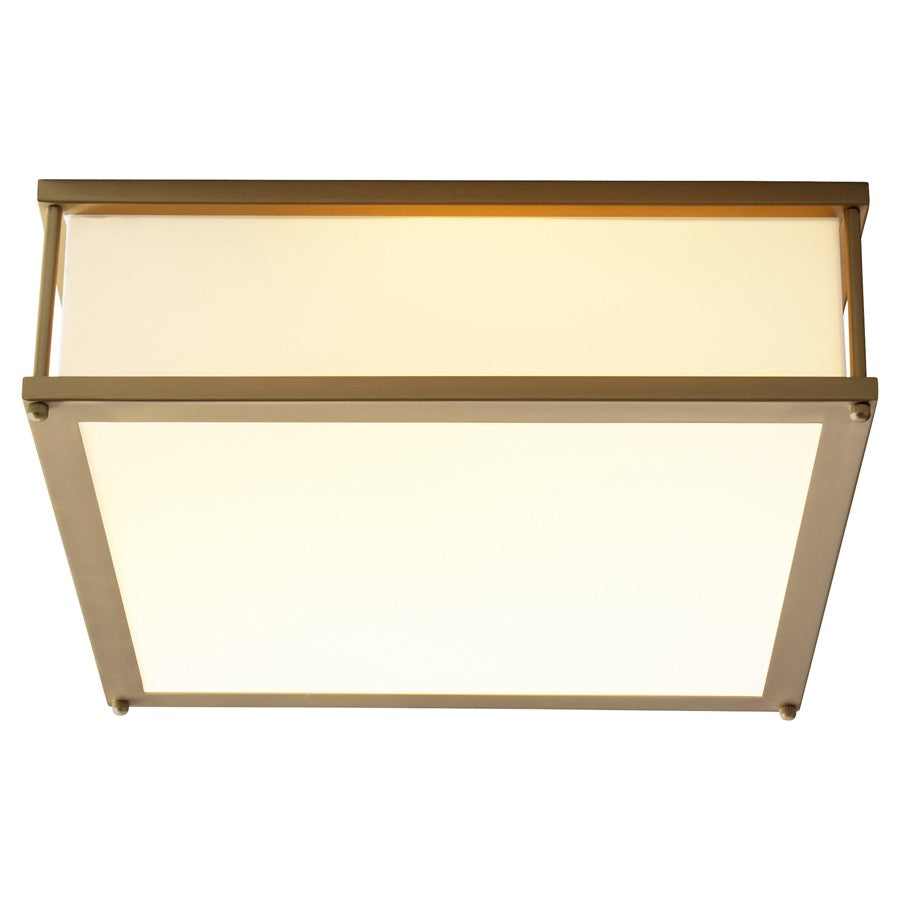 Oxygen Lighting Modulo 2Lt 120V Em Ceiling Mount, Aged Brass