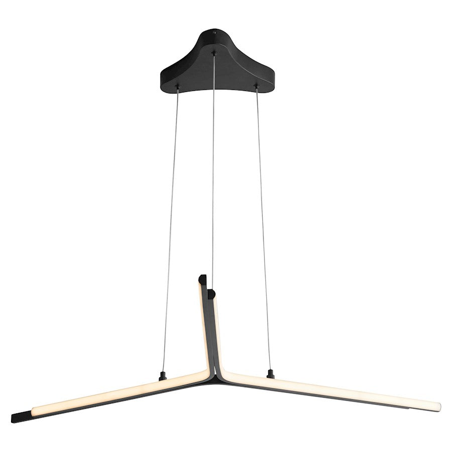 1 Light Pendant, Black