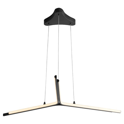 1 Light Pendant, Black