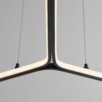 1 Light Pendant, Black
