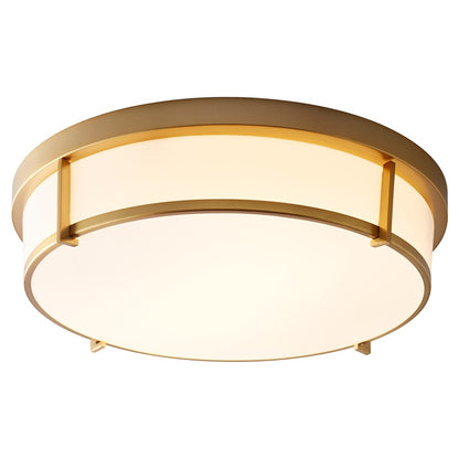 Oxygen Lighting Io 2700 17" 120V Dim Ceiling Mount, Aged Brass