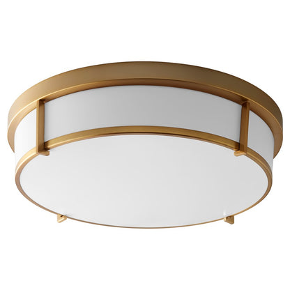 Oxygen Lighting Io 17" 120V Ceiling Mount Em, Aged Brass - 3-689-40-EM