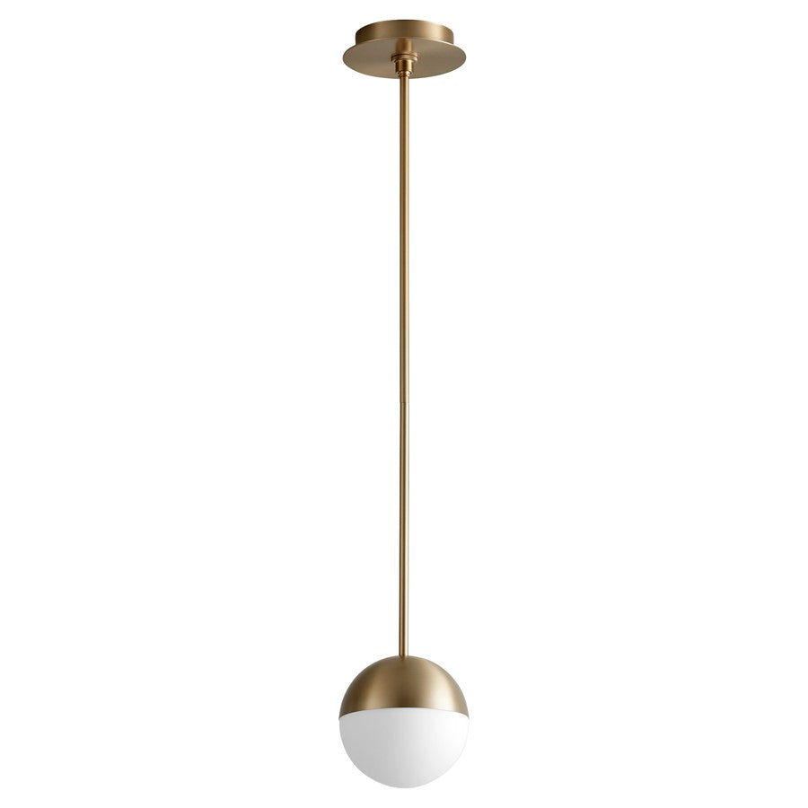 Oxygen Lighting Mondo 4000K 6" Pendant, Aged Brass - 3-6900-4040