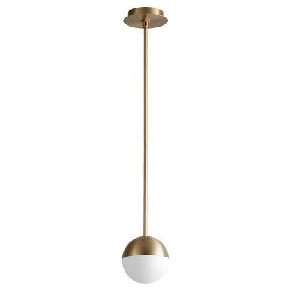 Oxygen Lighting Mondo 4000K 6" Pendant, Aged Brass - 3-6900-4040