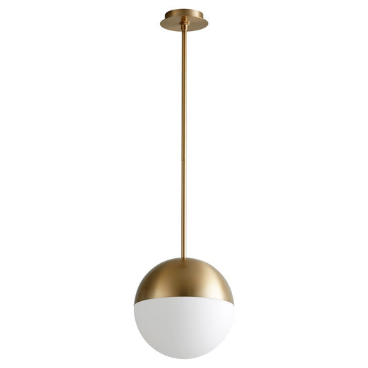 Oxygen Lighting Mondo 2700K 12" Pendant, Aged Brass - 3-6903-2740