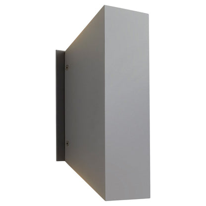 Oxygen Lighting Duo 2700K Sm Outdoor Sconce 120V, Grey