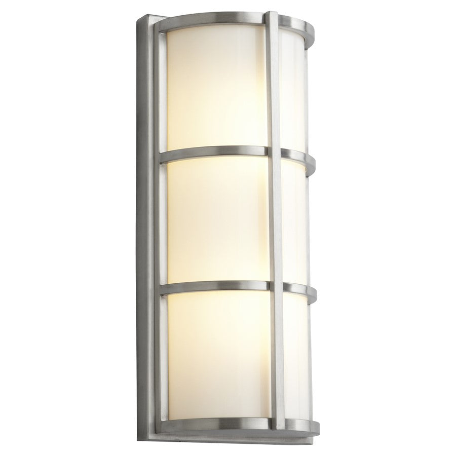 Oxygen Lighting Leda 4000K 120V Dim Out Sconce, Stn