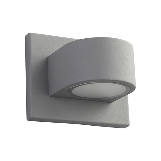 Oxygen Lighting Eris 3500K 2Lt 120V Dim Outdoor Sconce, Grey - 3-721-3516