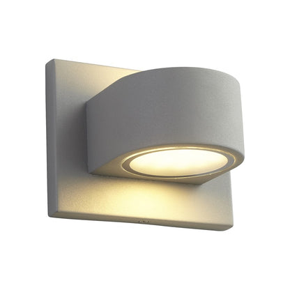 Oxygen Lighting Eris 4000K 2Lt 120V Dim Outdoor Sconce, Grey