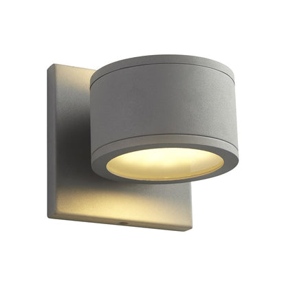 Oxygen Lighting Ceres 2700K 2Lt 120V Dim Outdoor Sconce, Grey
