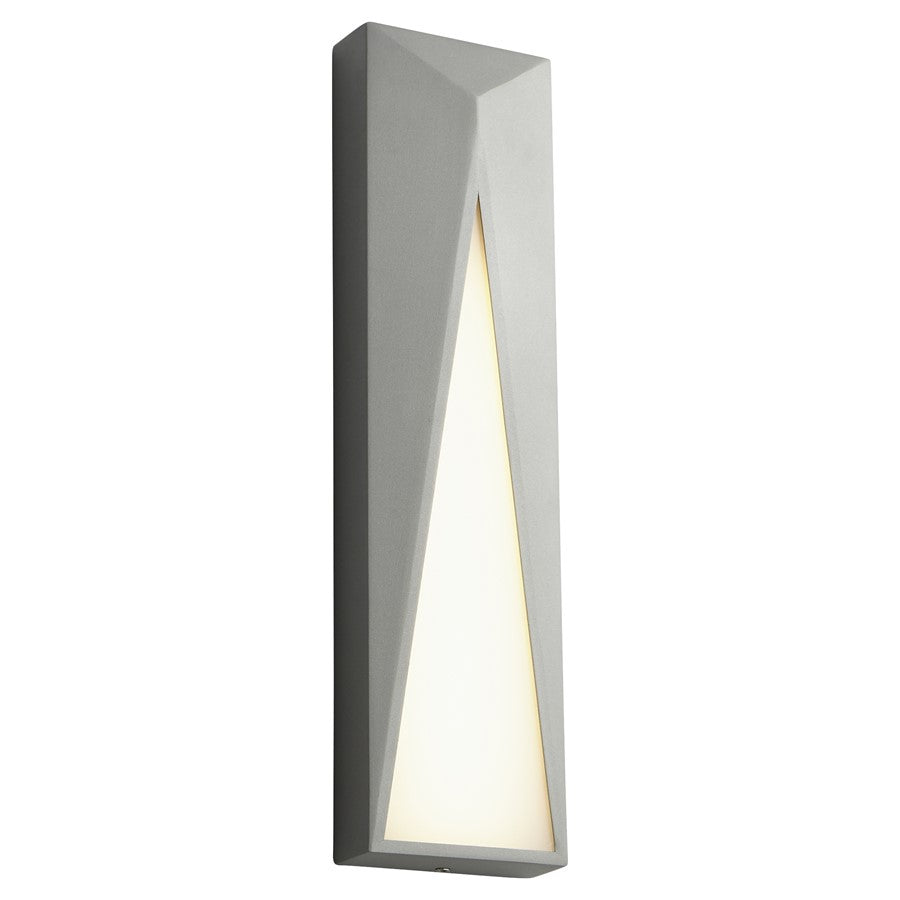 Oxygen Lighting Elif 736 3500K 120V Dim Outdoor Sconce, Grey