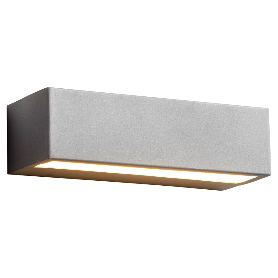 Oxygen Lighting Maia 2700K 120V Dim Outdoor Sconce, Grey