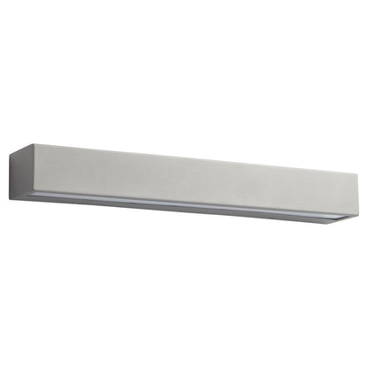 Oxygen Lighting Maia 3500K 23" 120V Dim Sconce Outdoor Sconce, Grey - 3-742-3516