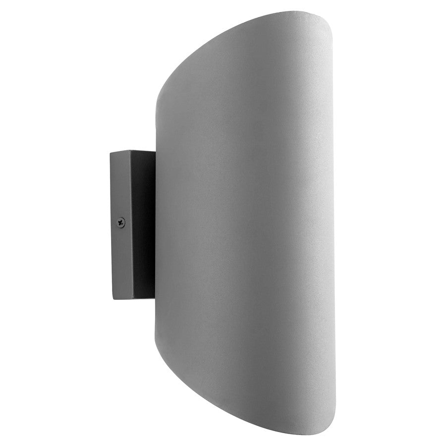 Oxygen Lighting Scope 120V 4000K Outdoor Sconce, Grey
