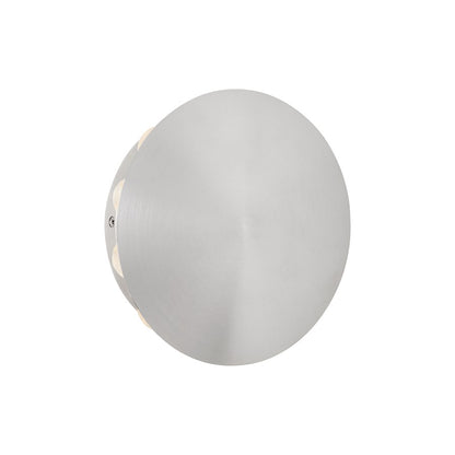 Oxygen Lighting Rickie 8" LED Outdoor Sconce, Brushed Aluminum