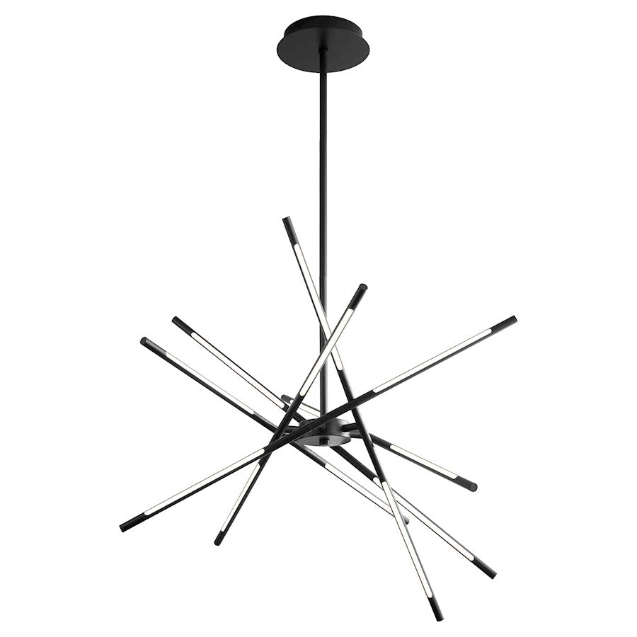 12 Light Pendant, Black