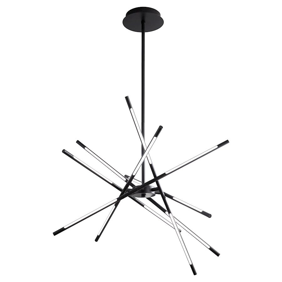 12 Light Pendant, Black