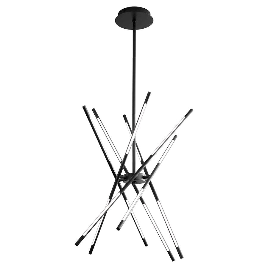 12 Light Pendant, Black
