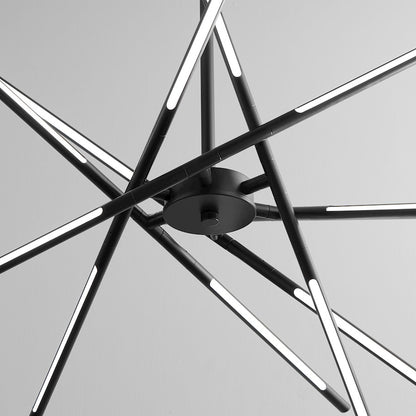 12 Light Pendant, Black