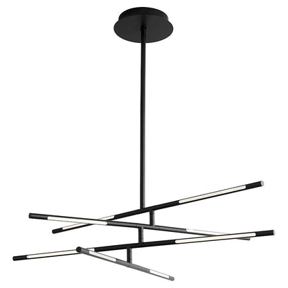 8 Light Pendant, Black