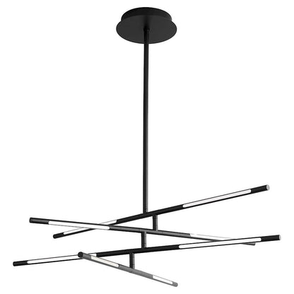 8 Light Pendant, Black