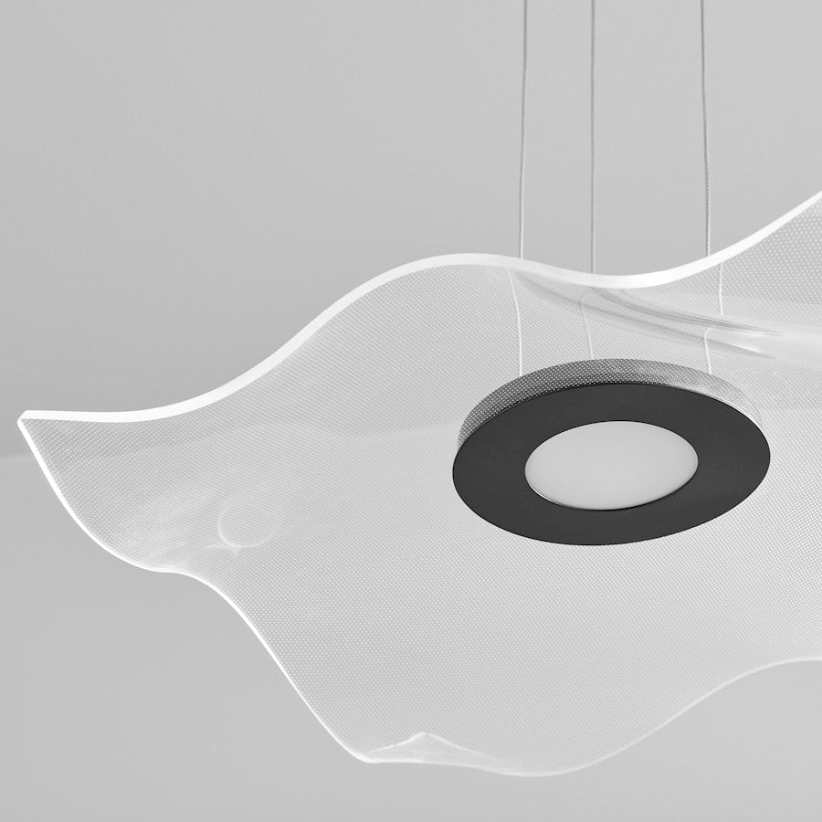 1 Light 20" Pendant, Black