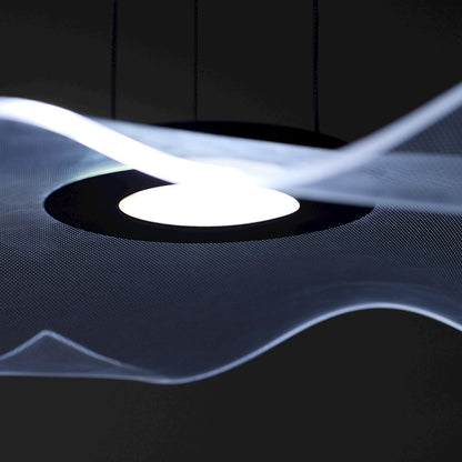 1 Light 20" Pendant, Black