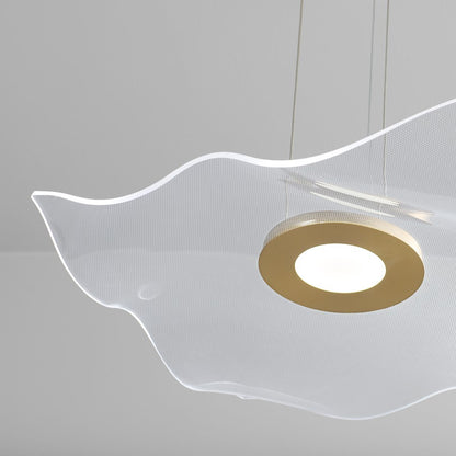 1 Light 20" Pendant, Aged Brass