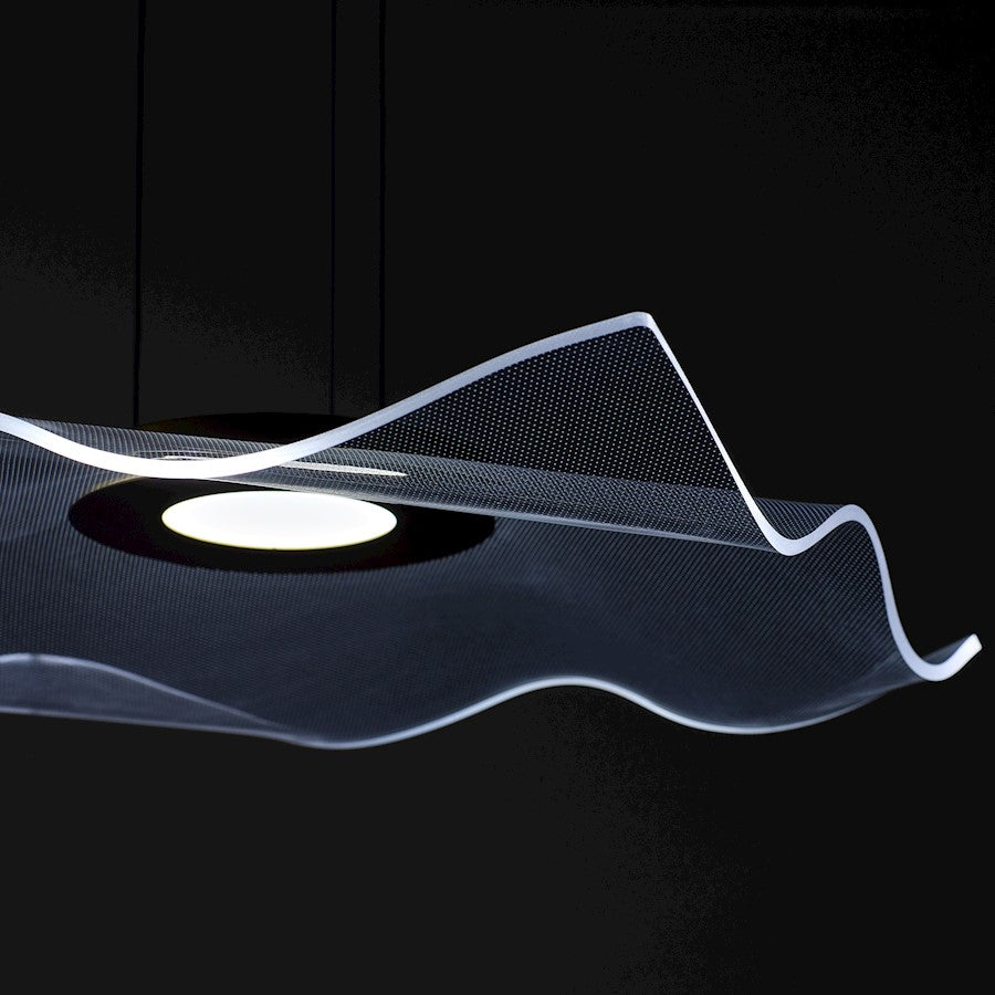 1 Light 20" Pendant, Aged Brass