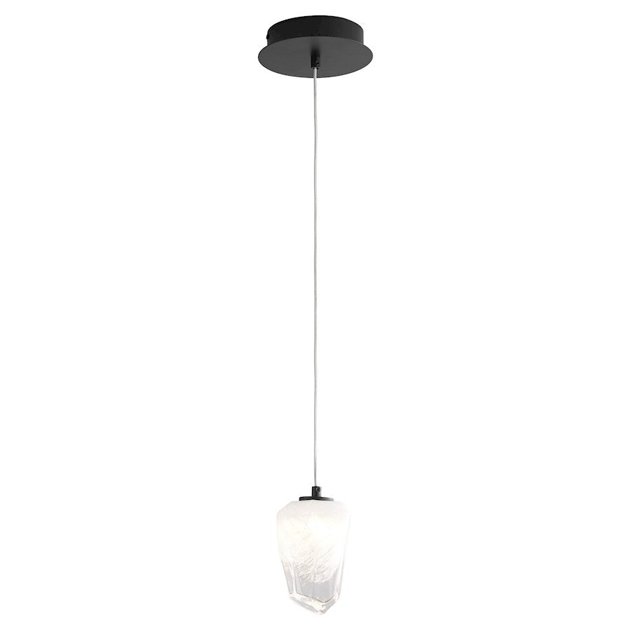 1 Light Pendant, Black