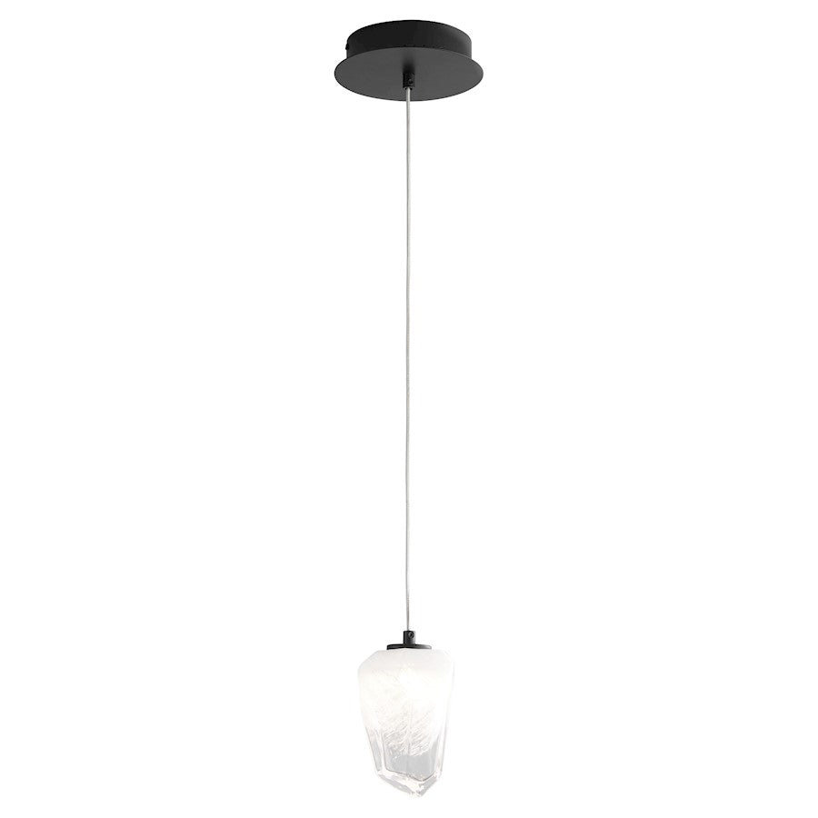 1 Light Pendant, Black