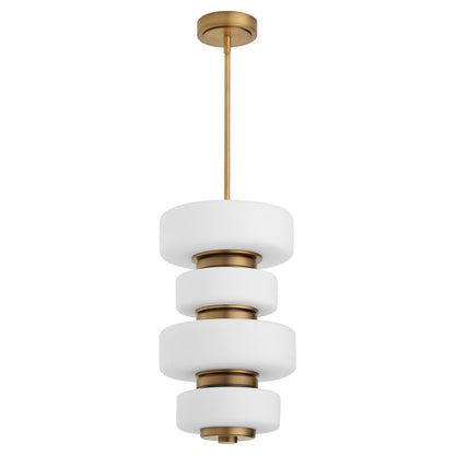 Oxygen Lighting Favo 24" 5Cct Pendant, Brushed Brass - 3-81-56