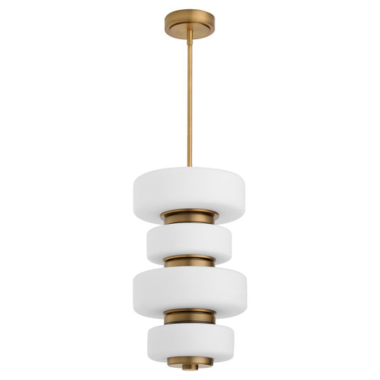 Oxygen Lighting Favo 24" 5Cct Pendant, Brushed Brass - 3-81-56