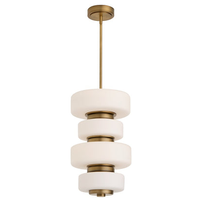 Oxygen Lighting Favo 24" 5Cct Pendant, Brushed Brass