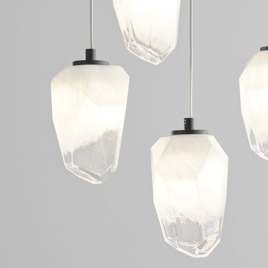 5 Light Pendant, Black