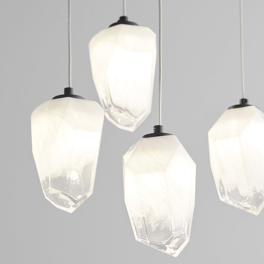5 Light Pendant, Black