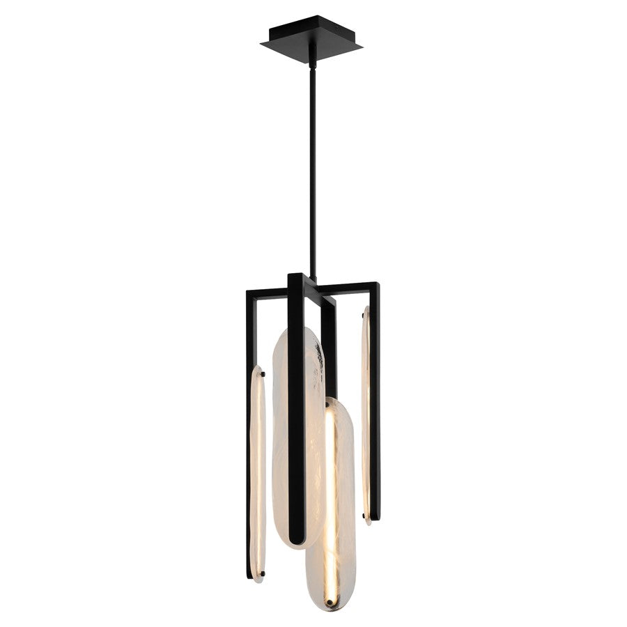 Oxygen Lighting Avian 4Lt 5Cct Pendant, Black