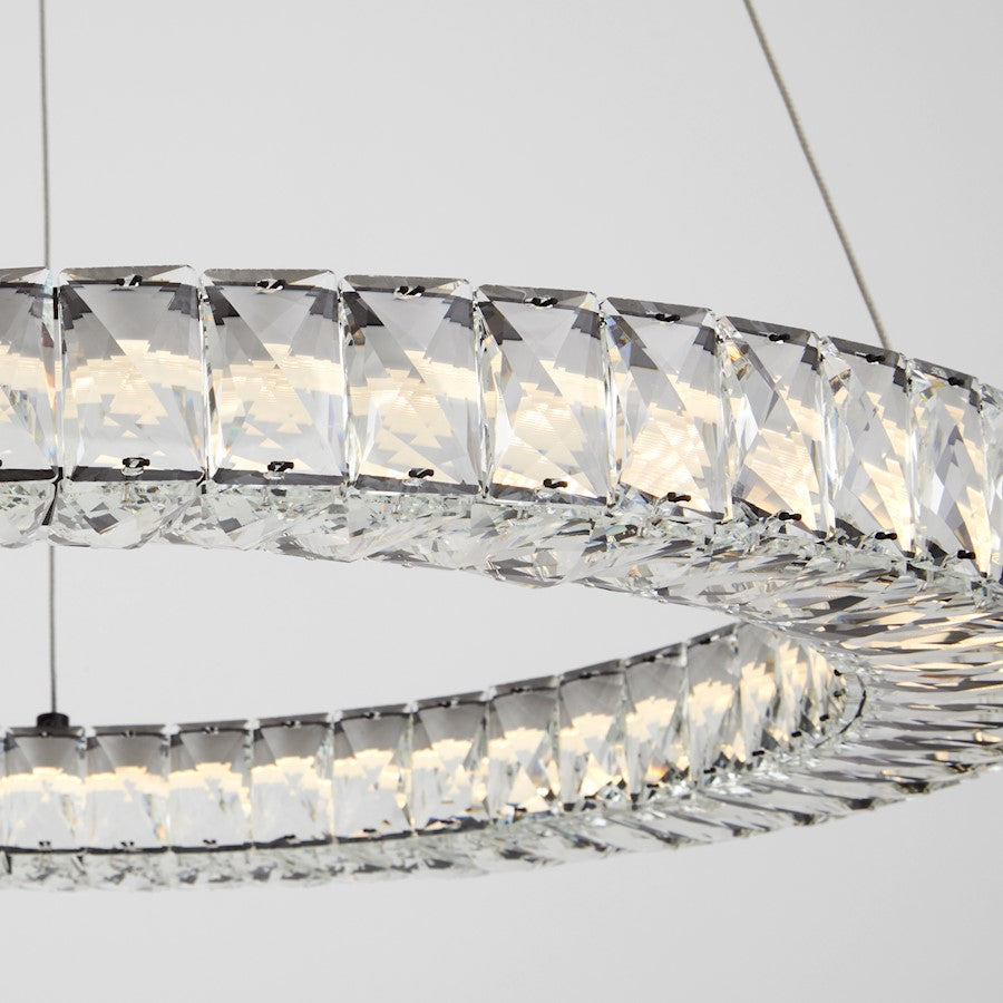 1 Light 24" Pendant, Black