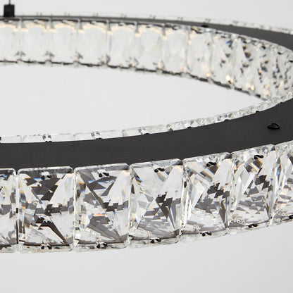 1 Light 24" Pendant, Black