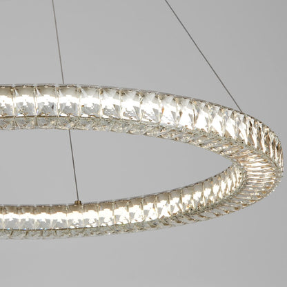 1 Light 32" Pendant, Aged Brass