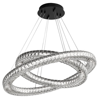 2 Light Pendant, Black