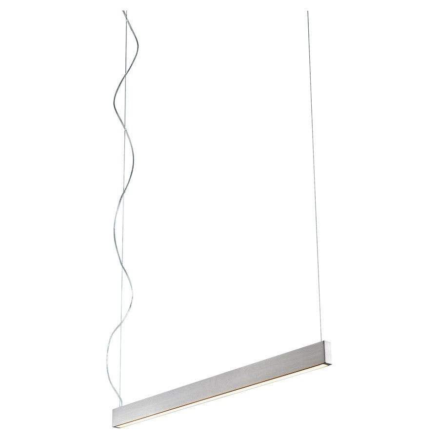 Oxygen Lighting Zepp 38" 3500K Pendant, Satin Nickel