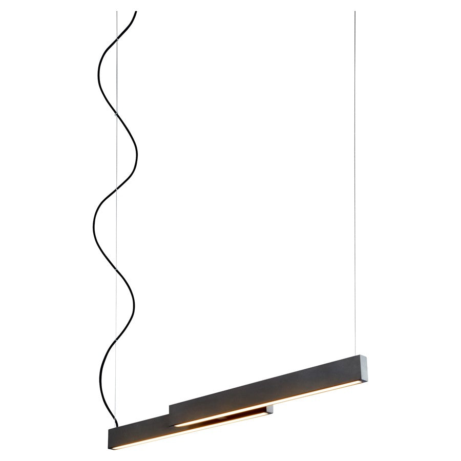 Oxygen Lighting Klone 40" 2700K Pendant, Black