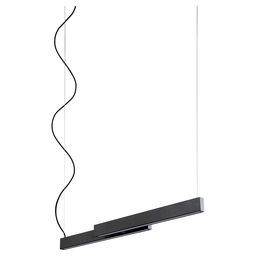 Oxygen Lighting Klone 40" 4000K Pendant, Black - 32-642-4015