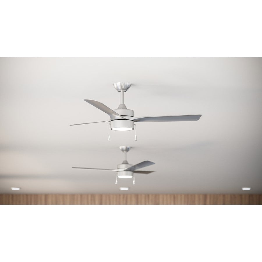 Progress Lighting Axion I 52" LED 1Lt Ceiling Fan, Nickel/Silver