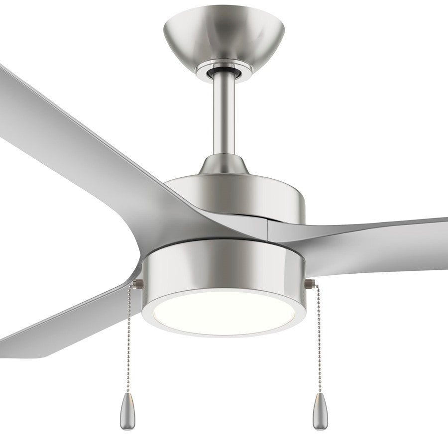 Progress Lighting Axion I 52" LED 1Lt Ceiling Fan, Nickel/Silver