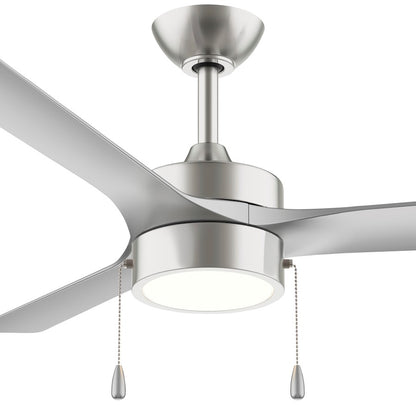 Progress Lighting Axion I 52" LED 1Lt Ceiling Fan, Nickel/Silver