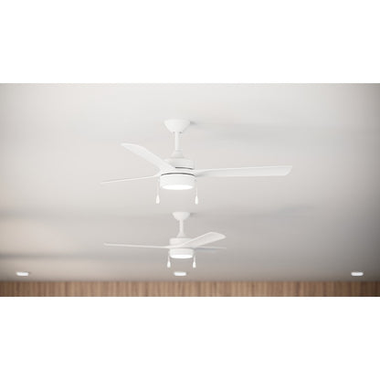 Progress Lighting Axion I 52" LED 1Lt Ceiling Fan, White/White