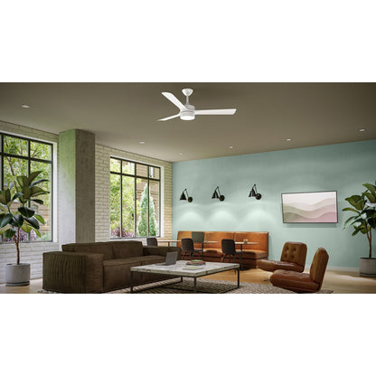 Progress Lighting Axion II 52" LED 1Lt Ceiling Fan, White/White